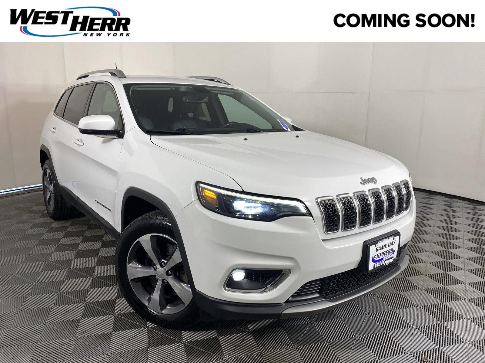 Used 2020 Bright White Clearcoat Jeep Limited image 1