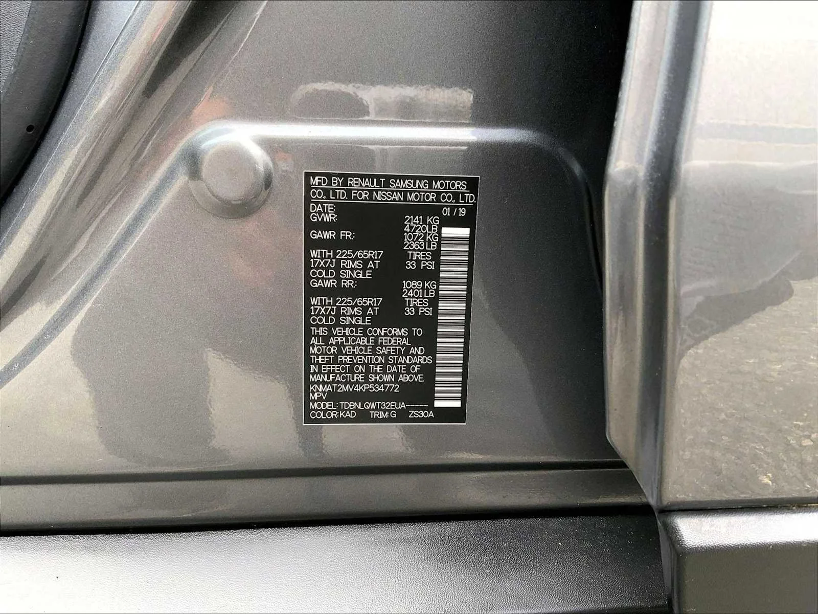 Used 2019 Gun Metallic Nissan SV image 36