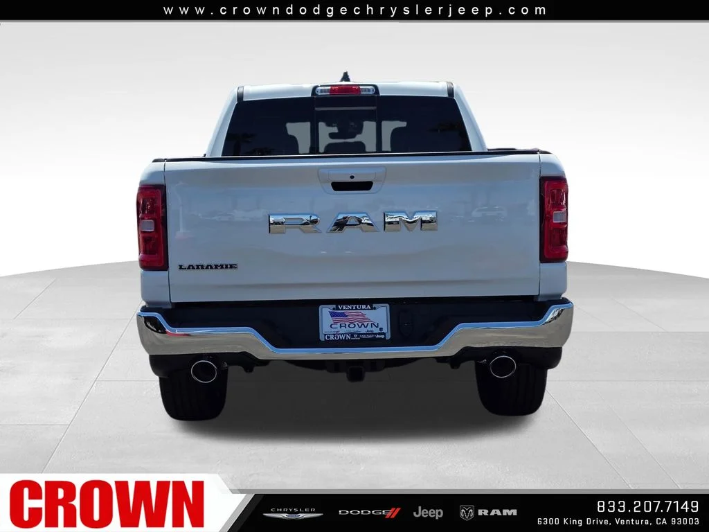 New 2026 Bright White Clear-Coat Exterior Paint RAM Laramie image 6