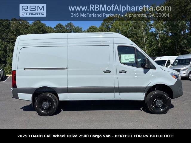 New 2025 Silver Gray Mercedes-Benz 2500 High Roof All Wheel Drive with 144 Wheel Base image 2
