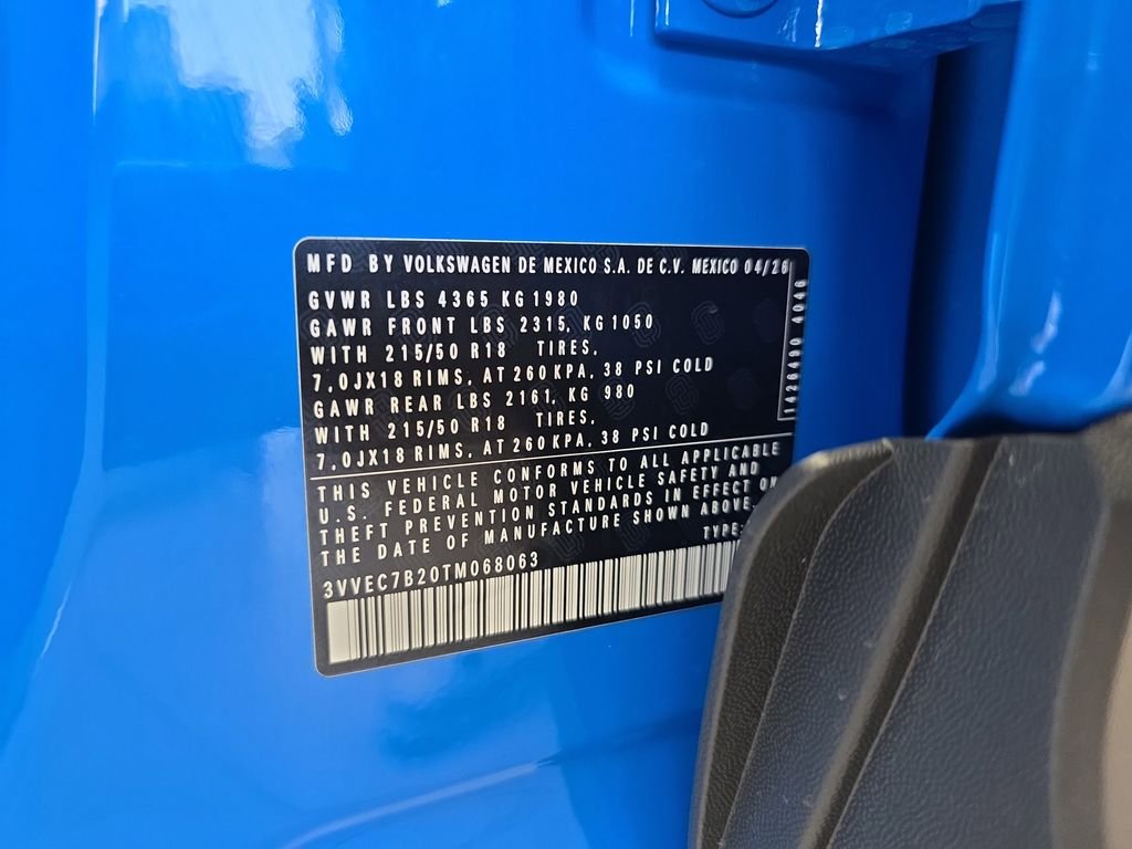 New 2026 Blue Volkswagen 1.5T SE image 37