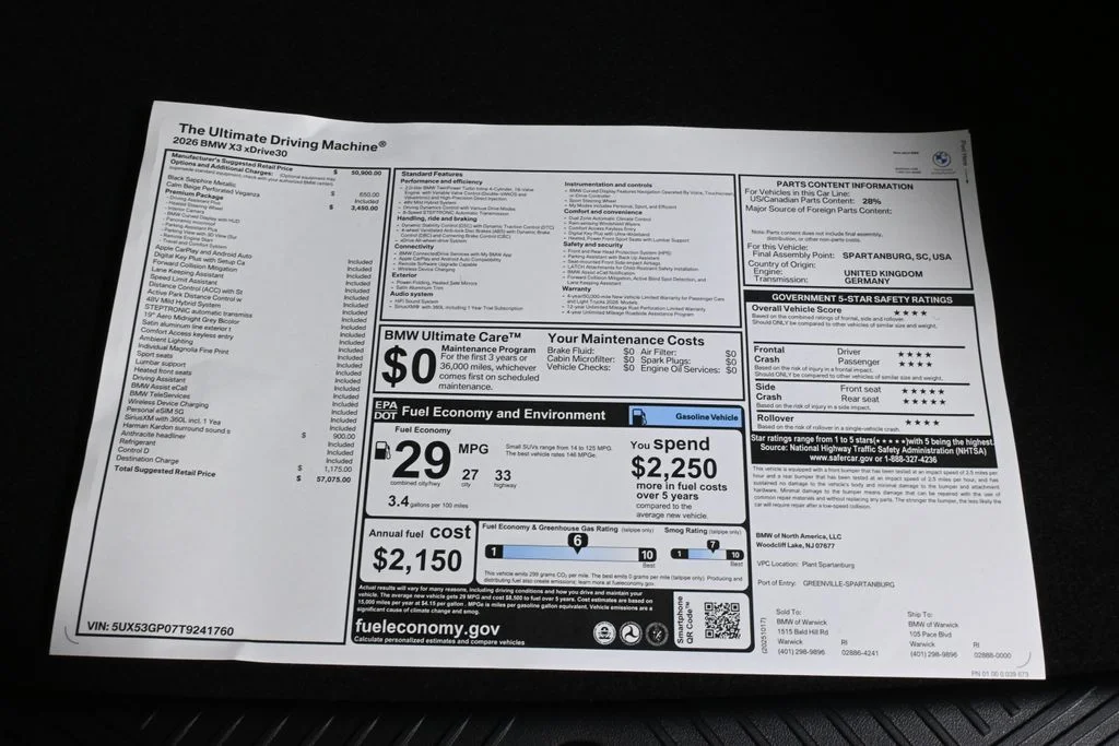 Certified Used 2026 Black BMW 30 xDrive image 38