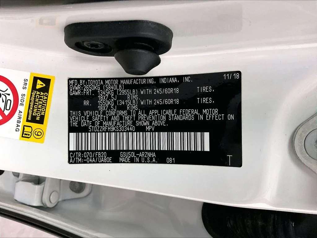 Certified Used 2019 White Toyota LE image 40