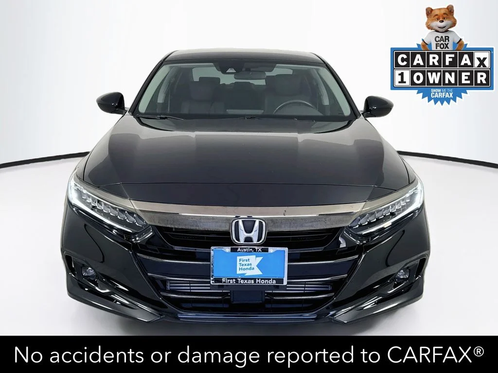 Certified Used 2021 Crystal Black Pearl Honda Sport Special Edition image 2