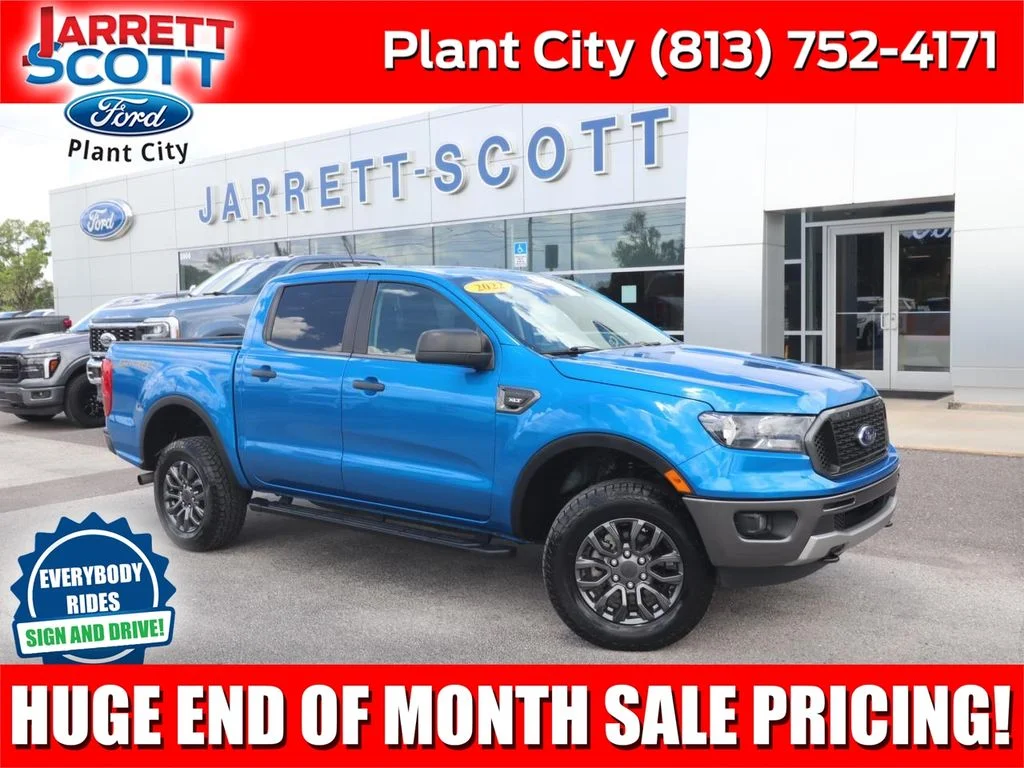 Certified Used 2022 Blue Ford XLT image 1