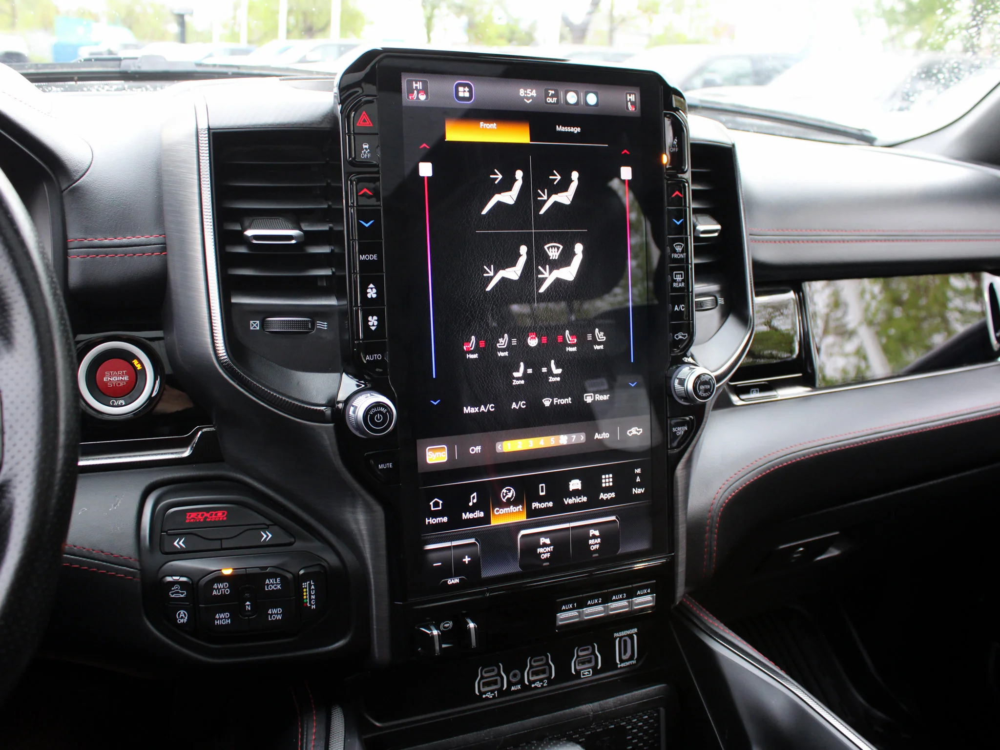 Certified Used 2025 White RAM RHO * No Accidents | Twin-Turbo 540 HP | Apple CarPlay | Massage Seats | Head-Up Display | Bedliner image 31