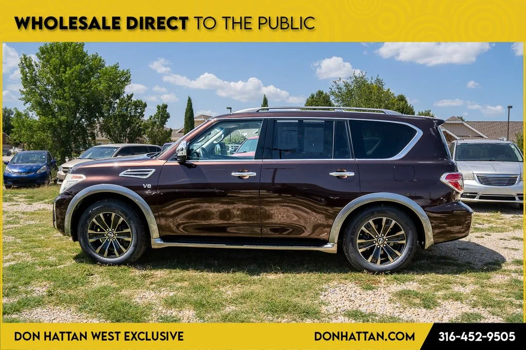 Used 2017 Nissan Armada Platinum with VIN JN8AY2NE5H9704414 for sale in Park City, KS