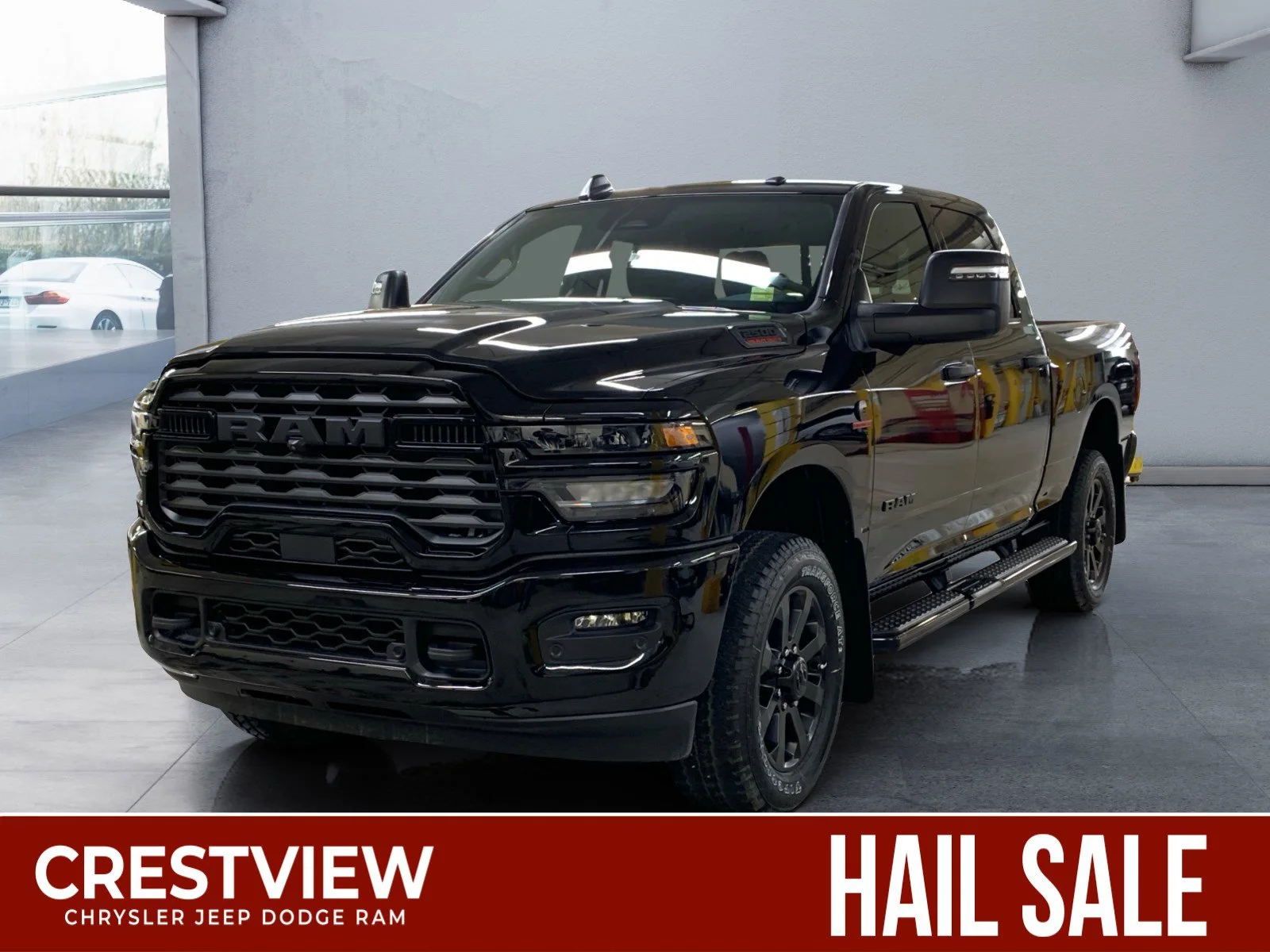 New 2026 Diamond Black Crystal Pearl Ram Big Horn image 1