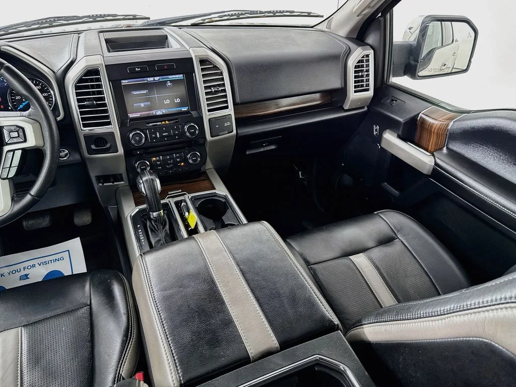 Used 2015 White Platinum Clearcoat Metallic Ford Lariat image 29