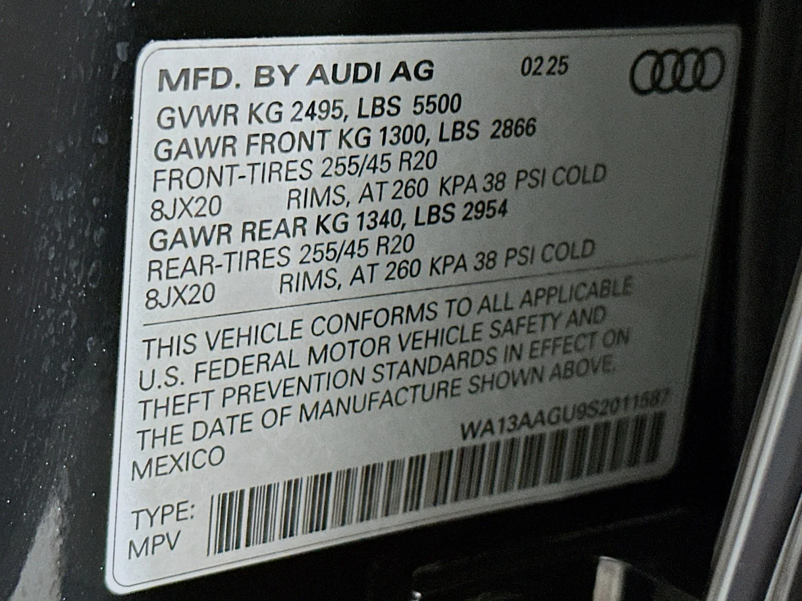 Used 2025 Mythos Black Metallic Audi Prestige image 24