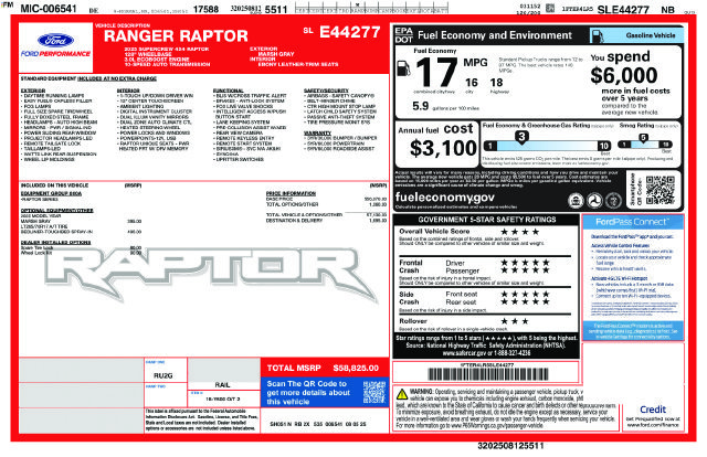 Certified Used 2025 Gray Ford Raptor image 35