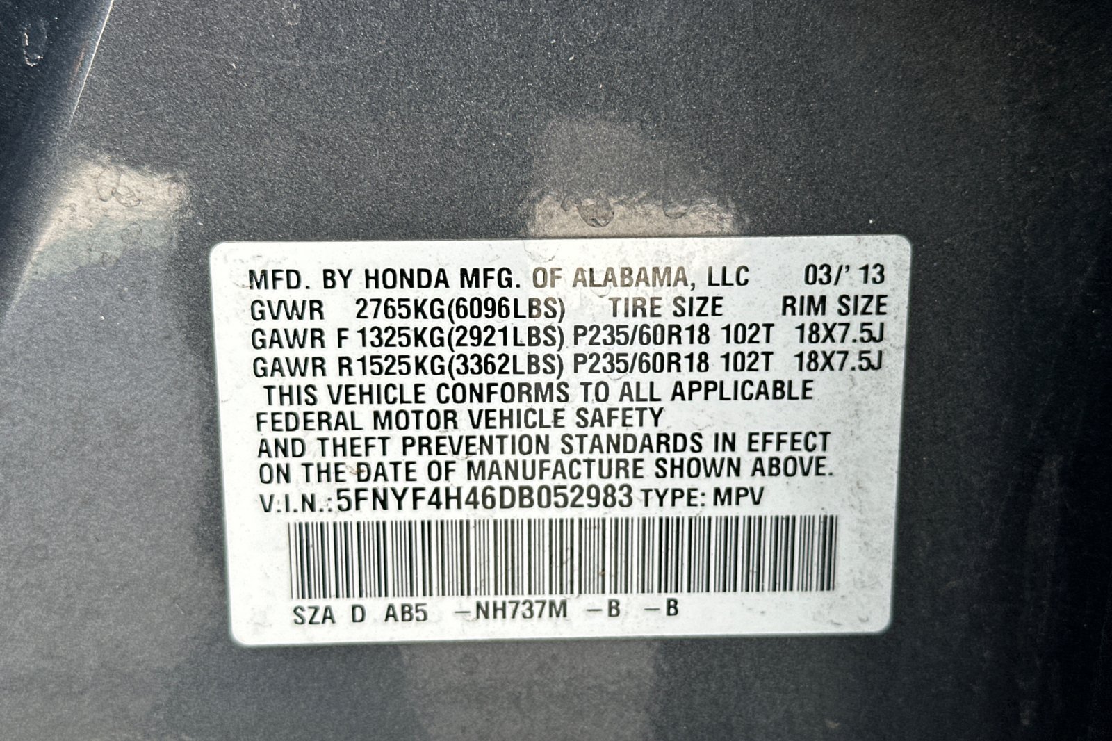Used 2013 Gray Honda EX image 30