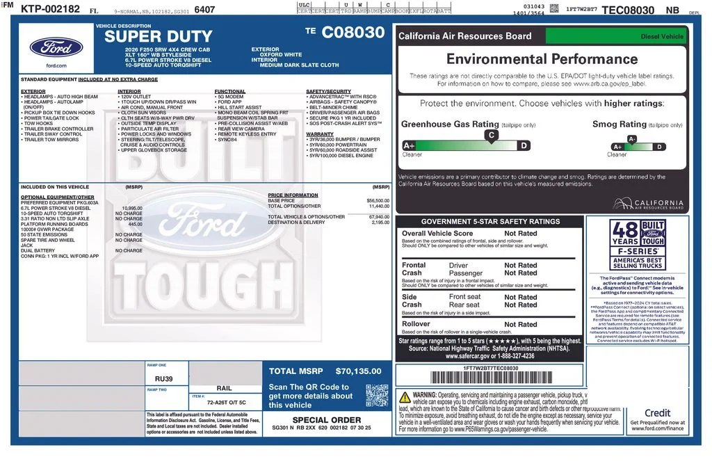 Used 2026 Oxford White Ford XLT image 9