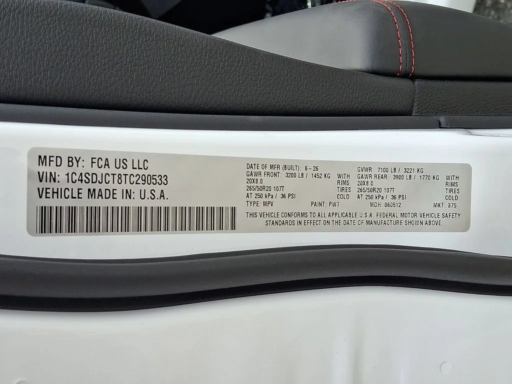 New 2026 White Knuckle Clearcoat Dodge GT Plus HEMI V8 image 19
