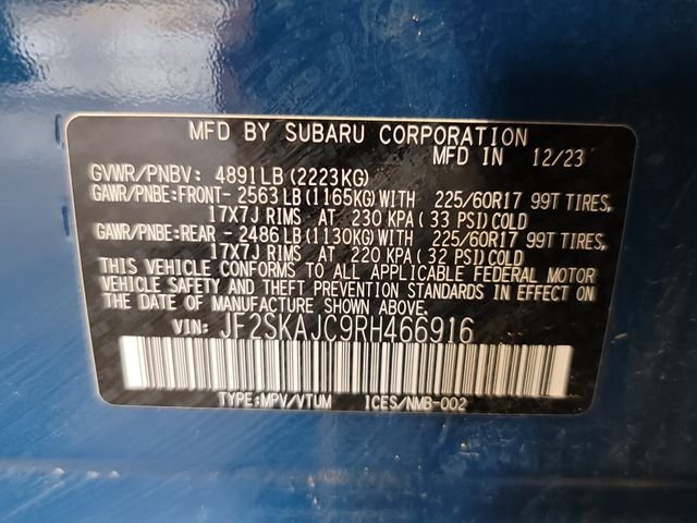 Used 2024 Blue Subaru Wilderness image 36