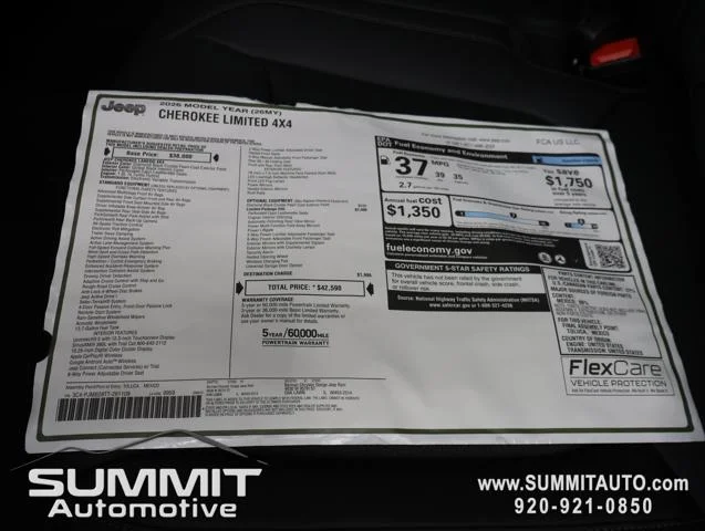 New 2026 Diamond Black Crystal Pearl-Coat Exterior Paint Jeep Limited image 36