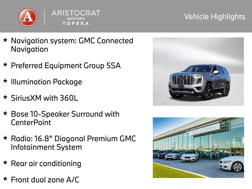 Used 2026 GMC Yukon Denali with VIN 1GKS2DKLXTR110818 for sale in Kansas City