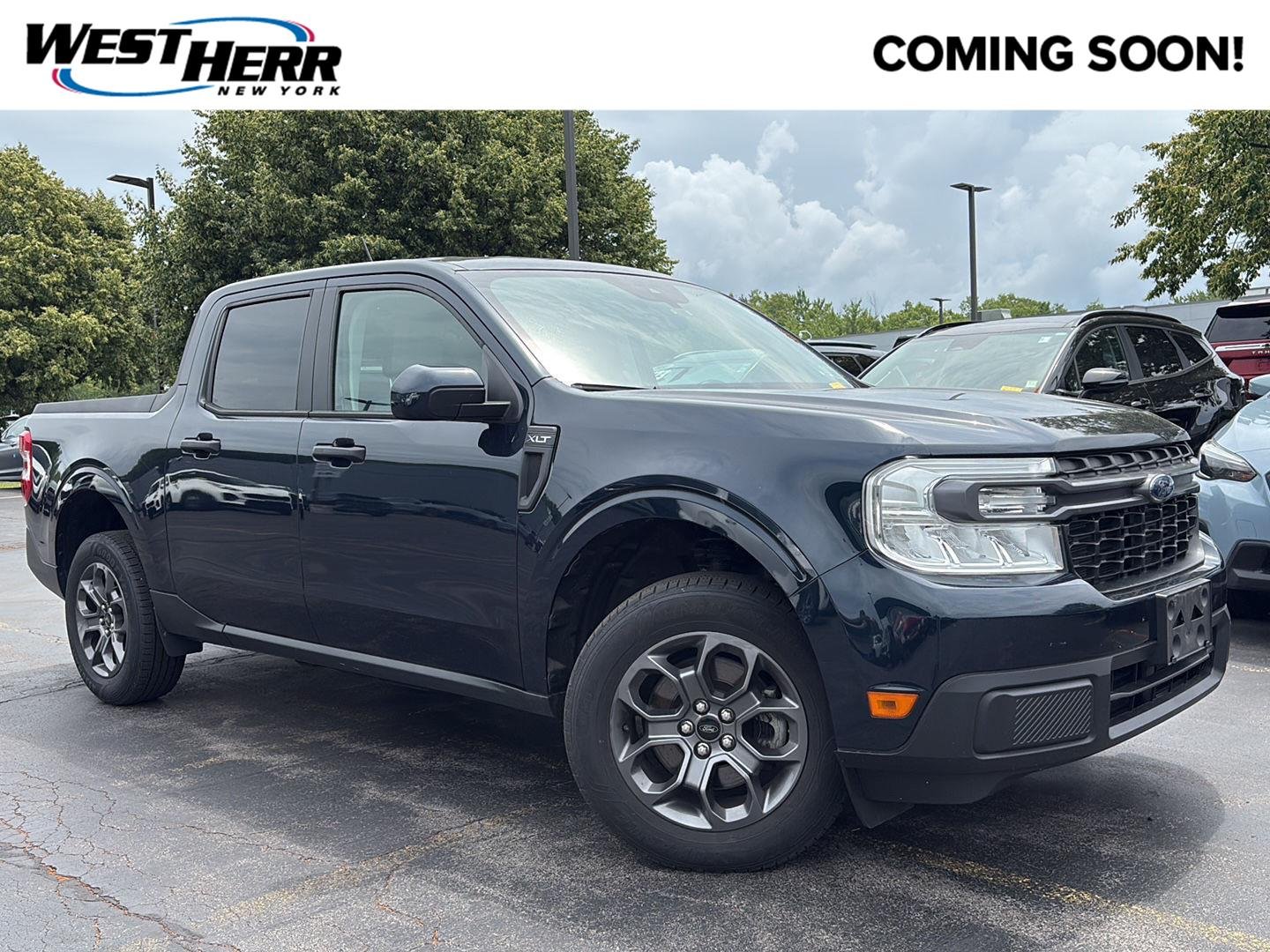 Used 2022 Alto Blue Metallic Tinted Clearcoat Ford XLT image 1