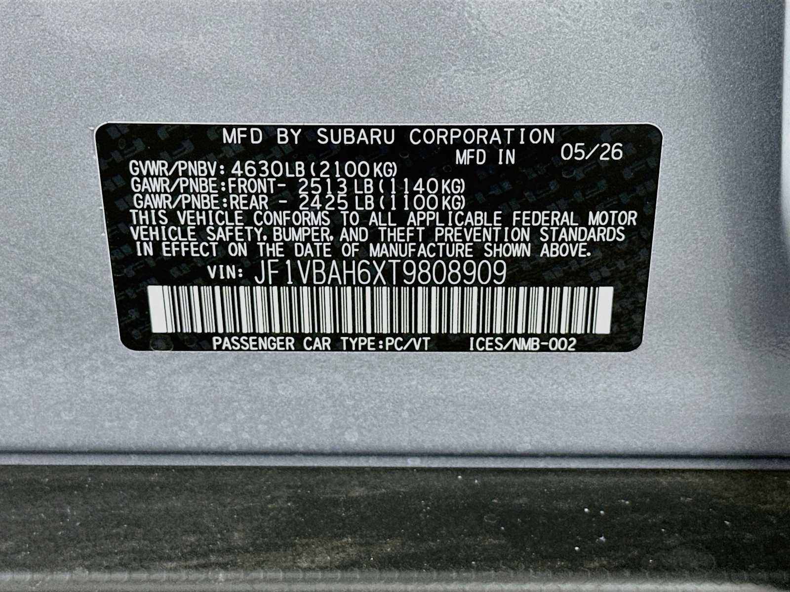 New 2026 ICE SILVER METALLIC Subaru Premium image 28