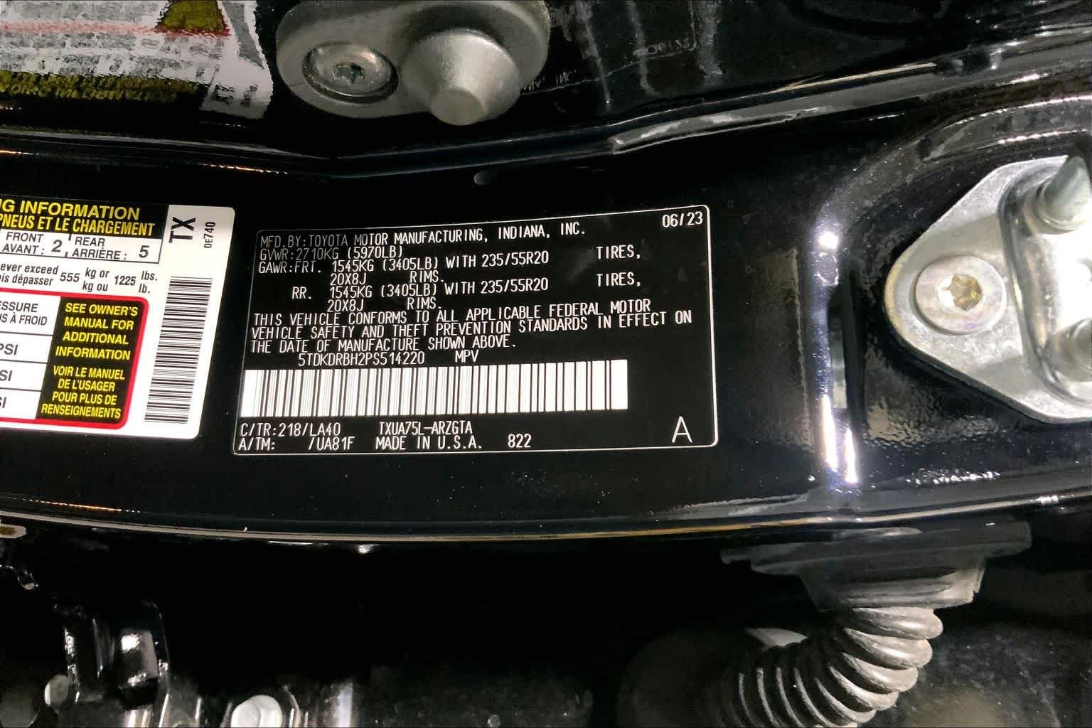 Used 2023 Midnight Black Metallic Toyota Platinum image 37