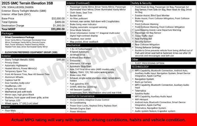 Used 2025 Black GMC Elevation image 23
