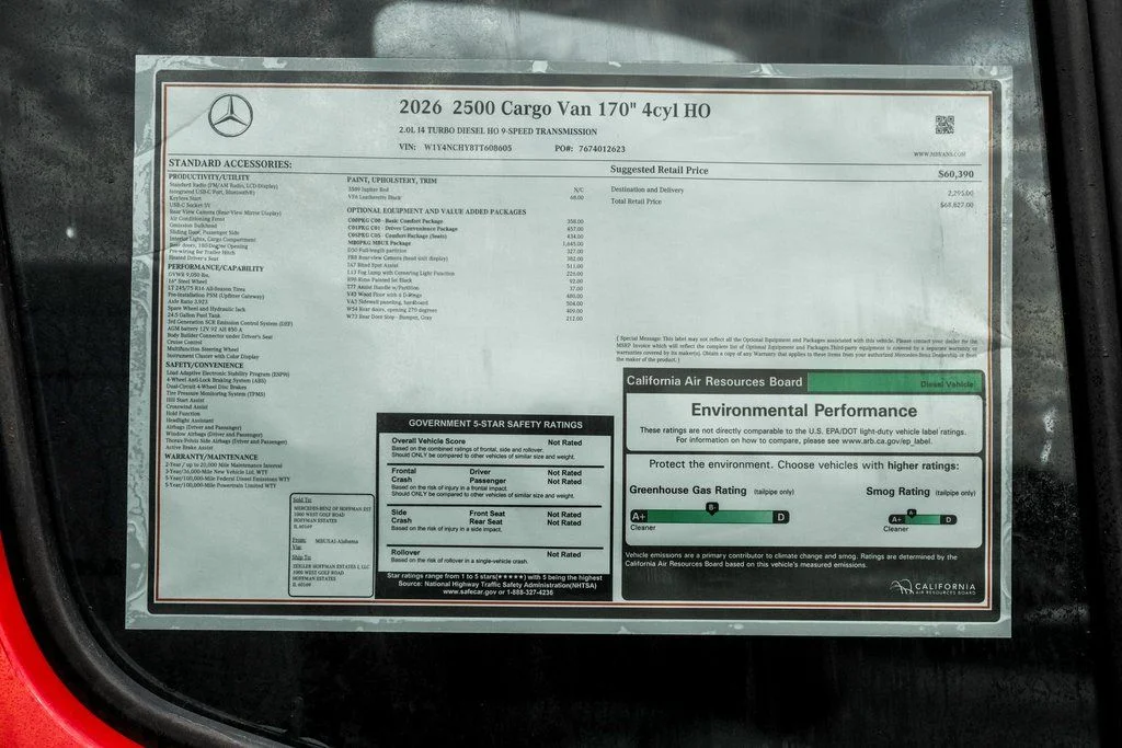 Used 2026 Jupiter Red Mercedes-Benz Cargo 170 WB image 21