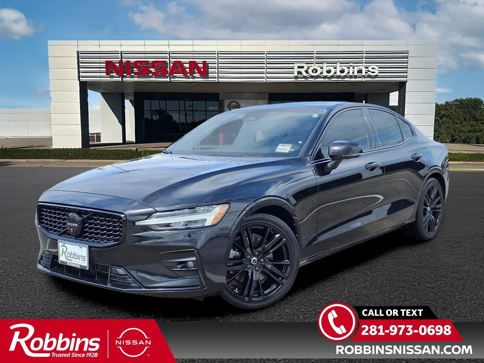 Onyx Black Metallic 2024 Volvo S60 B5 Plus Black Edition AWD Sedan All-Wheel Drive Automatic