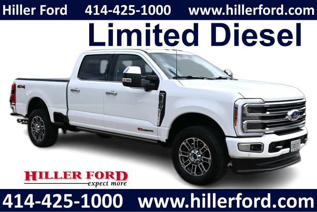 Used 2024 White Metallic Ford Limited image 1