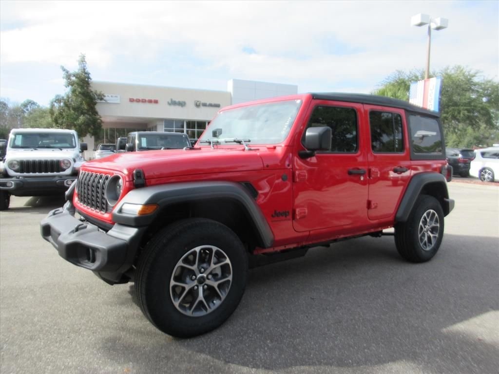 New 2026 Firecracker Red Clear-Coat Exterior Paint Jeep Sport S image 3