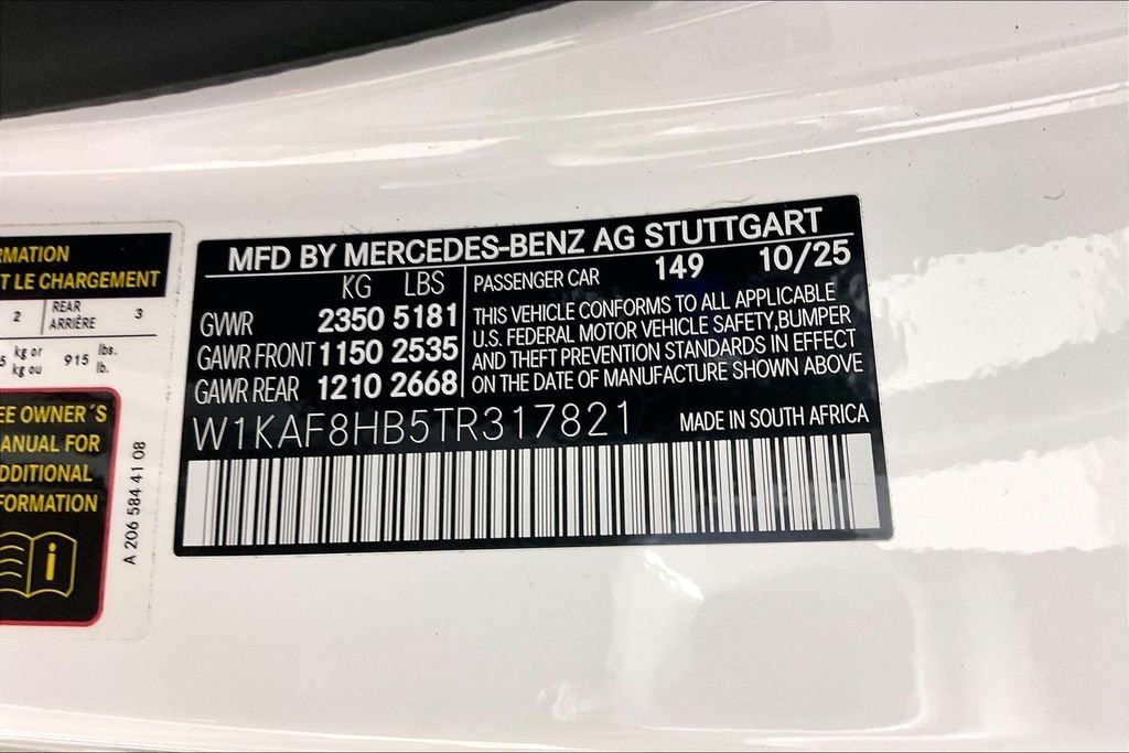 New 2026 Polar White Mercedes-Benz AMG® C 43 4MATIC® Sedan image 13
