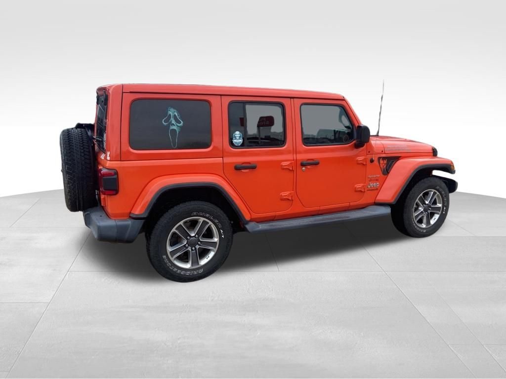 Used 2019 Orange Jeep Unlimited Sahara image 13