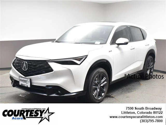New 2025 Platinum White Pearl Acura w/A-Spec Package image 1