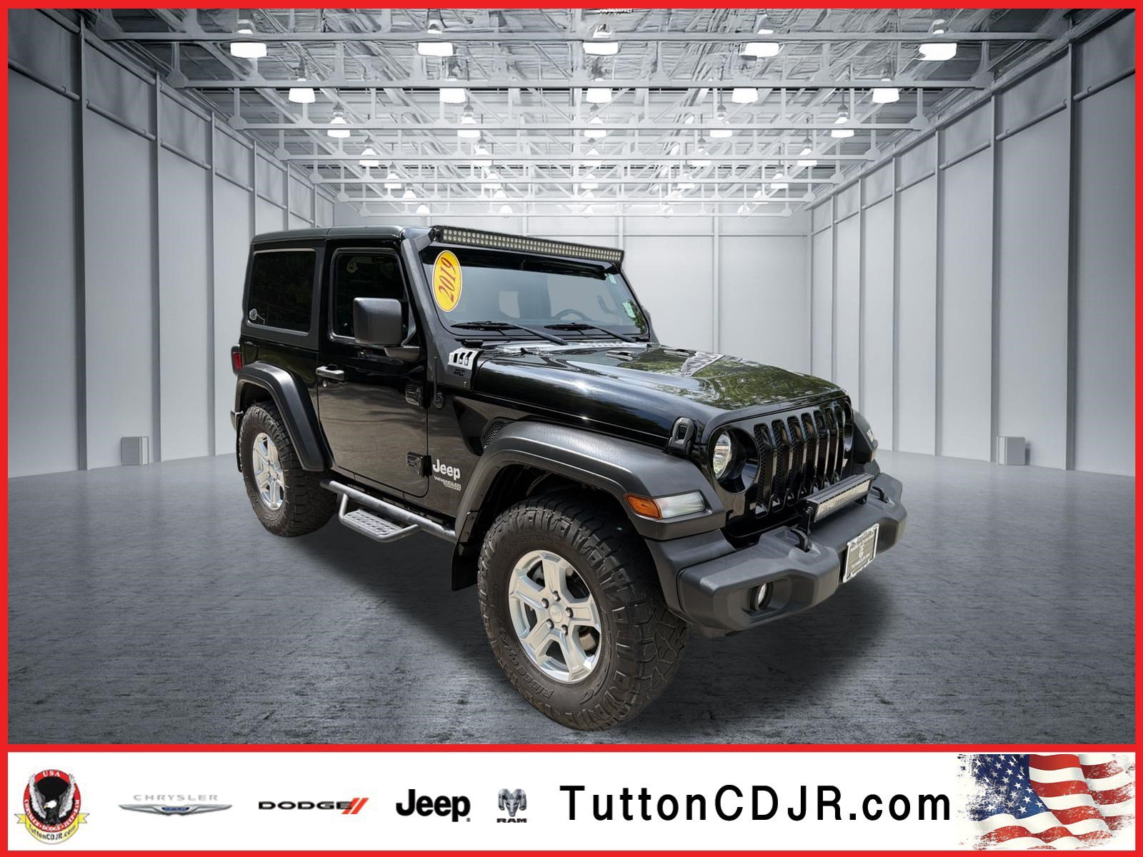 Used 2019 Black Clearcoat Jeep Sport S image 1