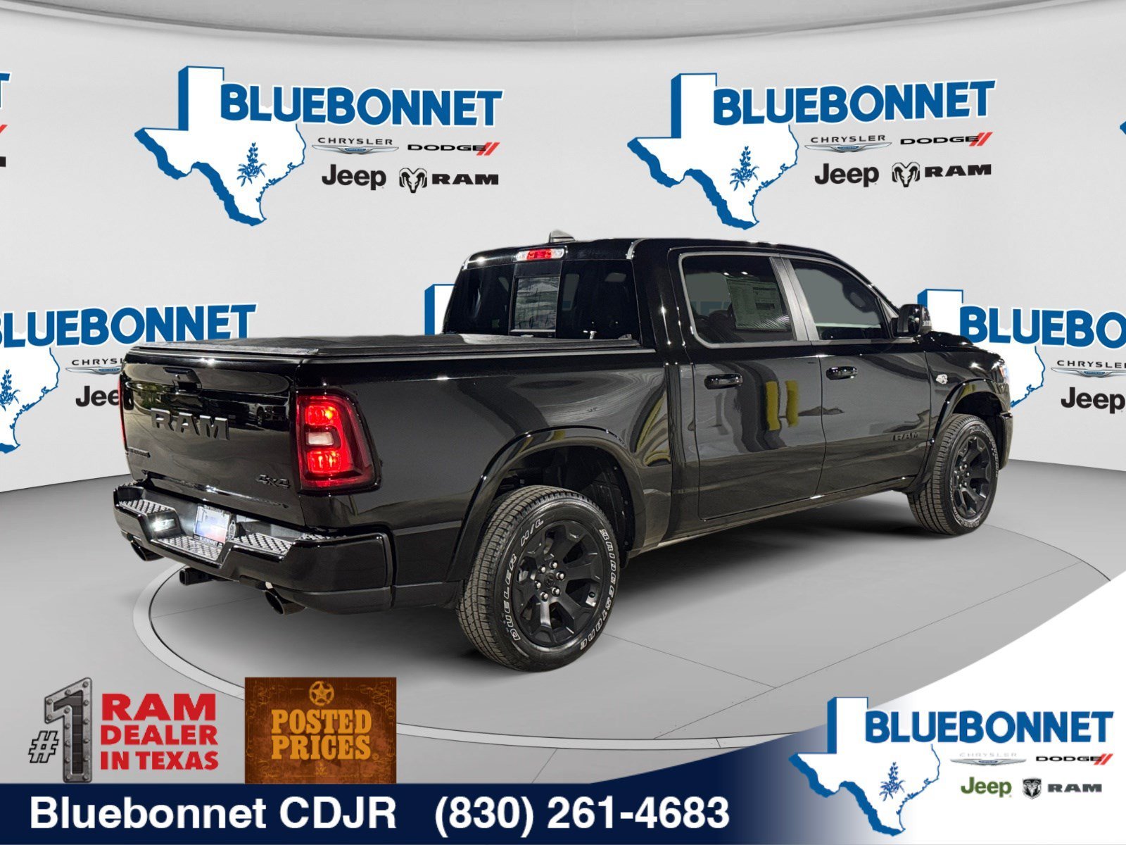New 2026 Diamond Black Crystal Pearl-Coat Exterior Paint RAM Big Horn image 5