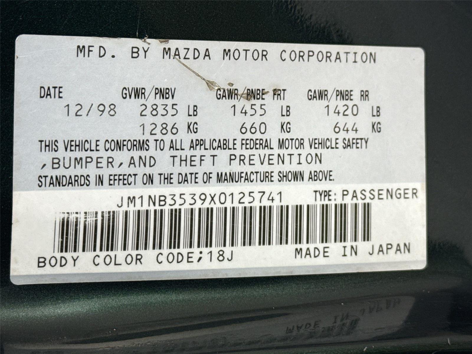 Used 1999 Emerald Mica Mazda Base image 40