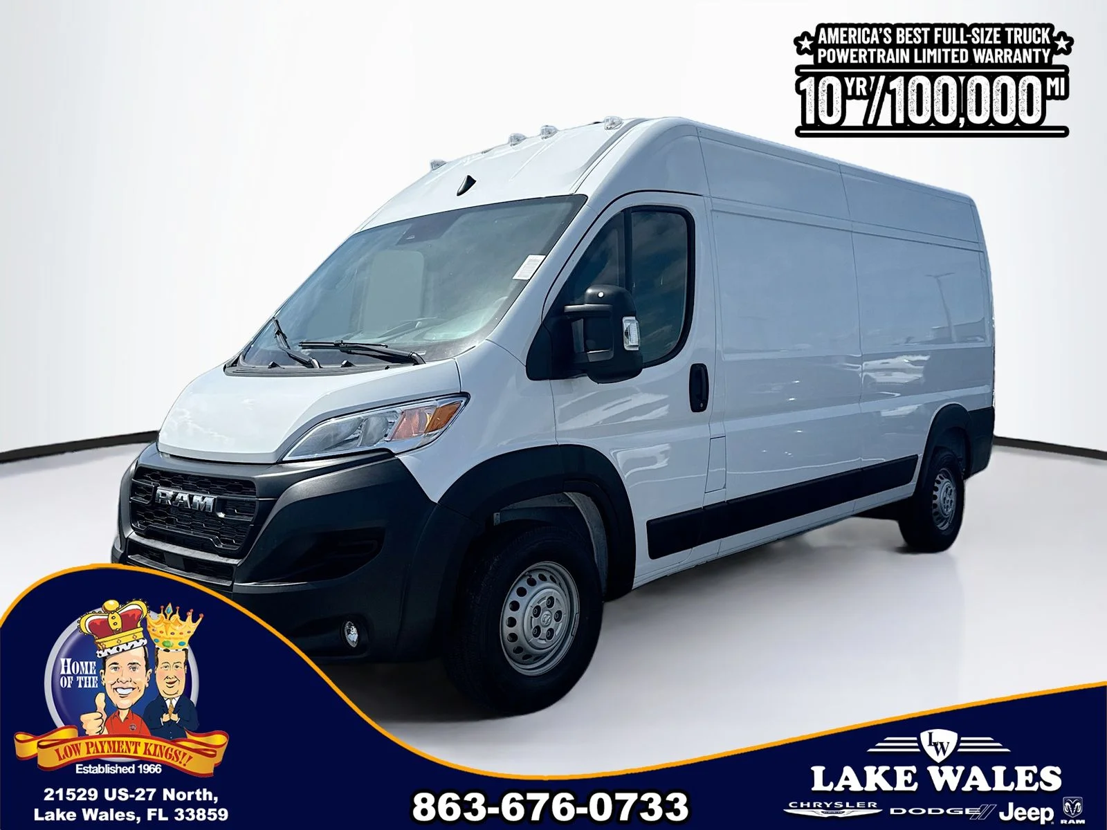 New 2026 Bright White Clearcoat RAM High Roof image 2