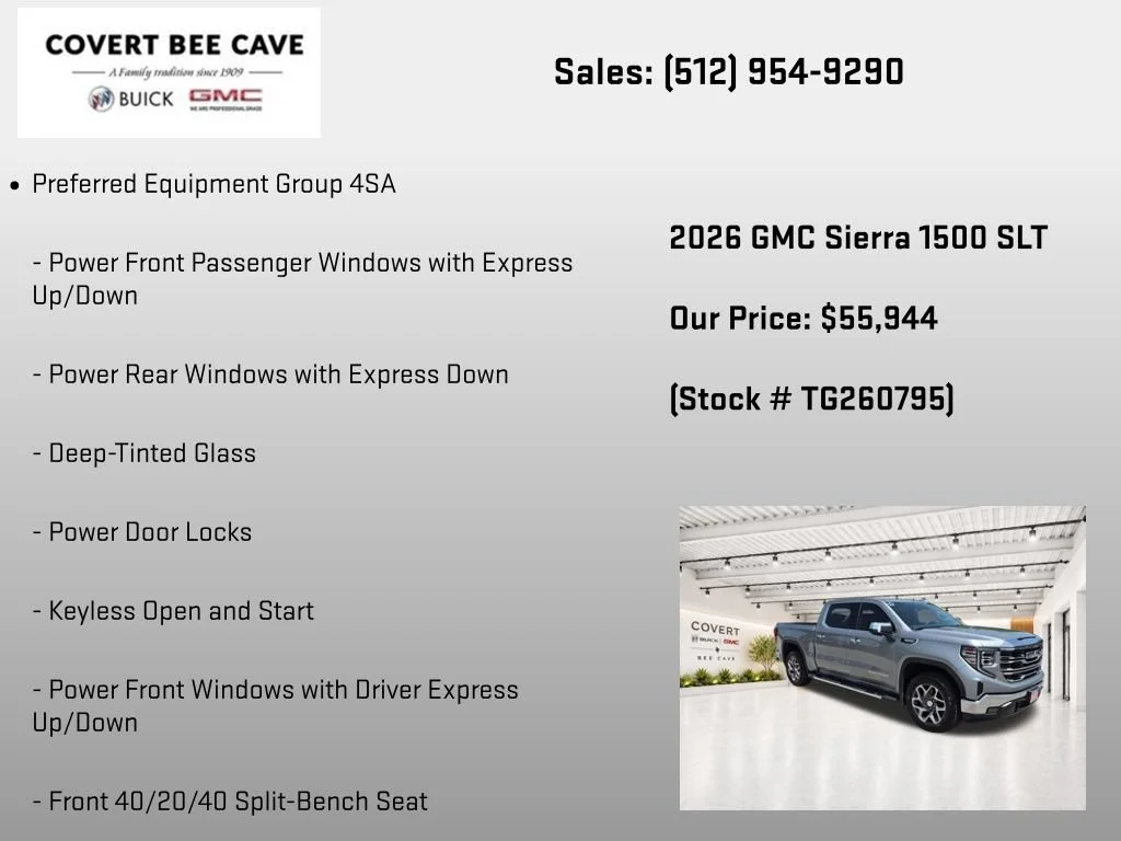 New 2026 Sterling Metallic GMC SLT image 7