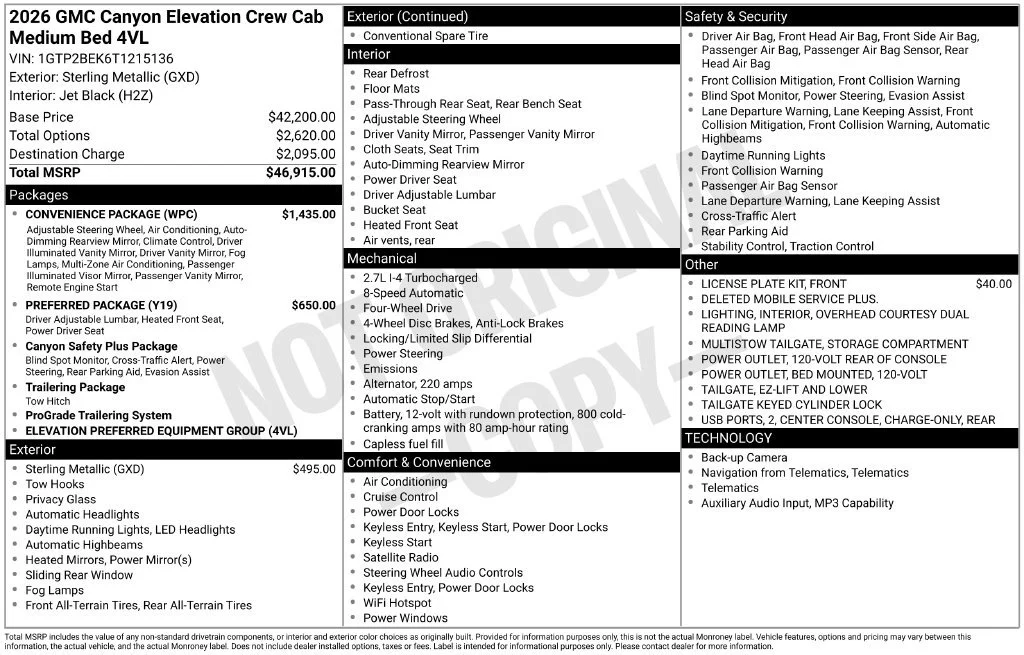 2026 GMC Canyon Elevation - Photo 56