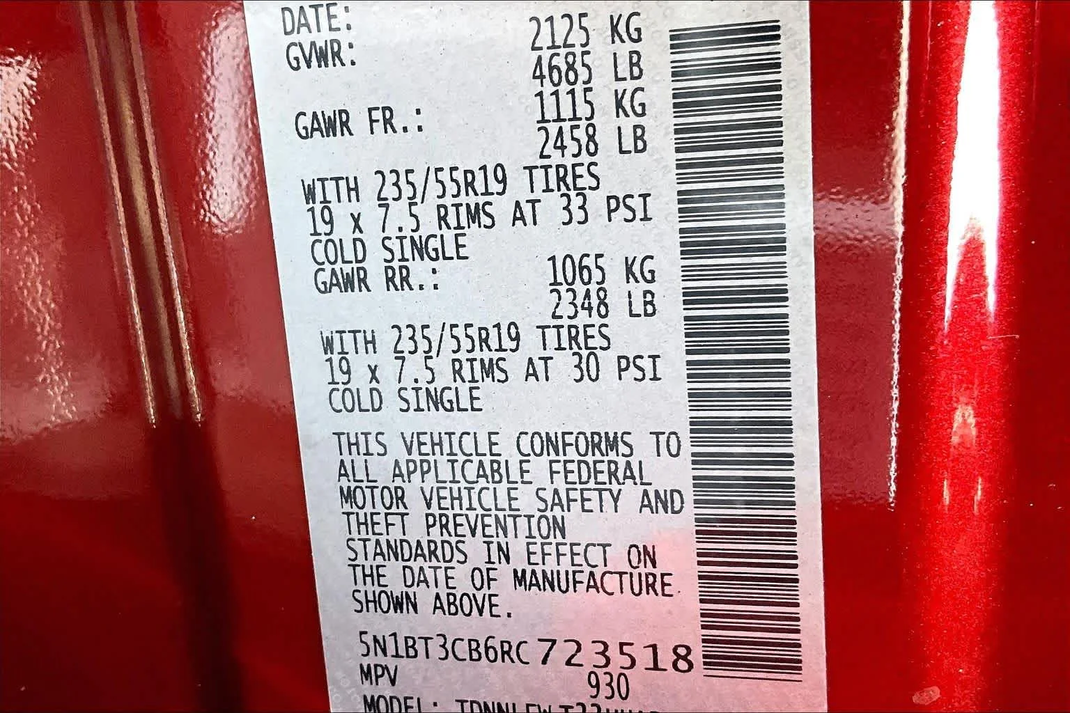 Used 2024 Scarlet Ember Tintcoat Nissan SL image 36
