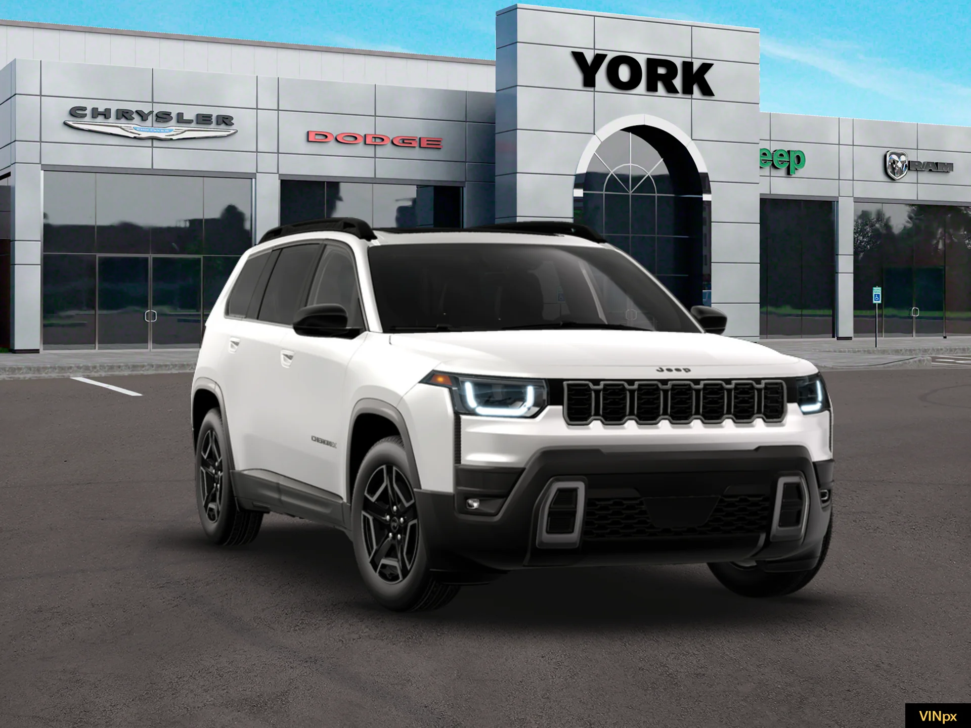 New 2026 Bright White Clear-Coat Exterior Paint Jeep Limited image 16