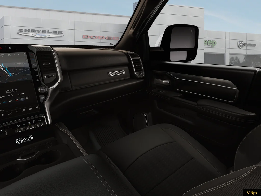 New 2026 Diamond Black Crystal Pearl-Coat Exterior Paint RAM Big Horn Night Edition image 20