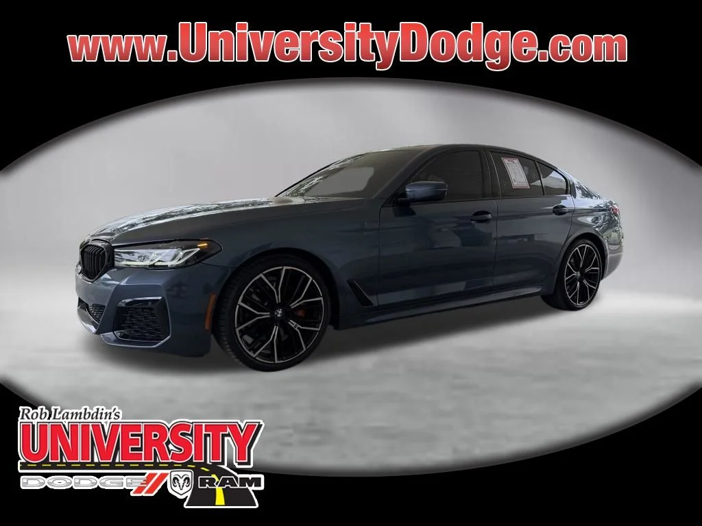 Used 2023 Blue BMW 530i image 1