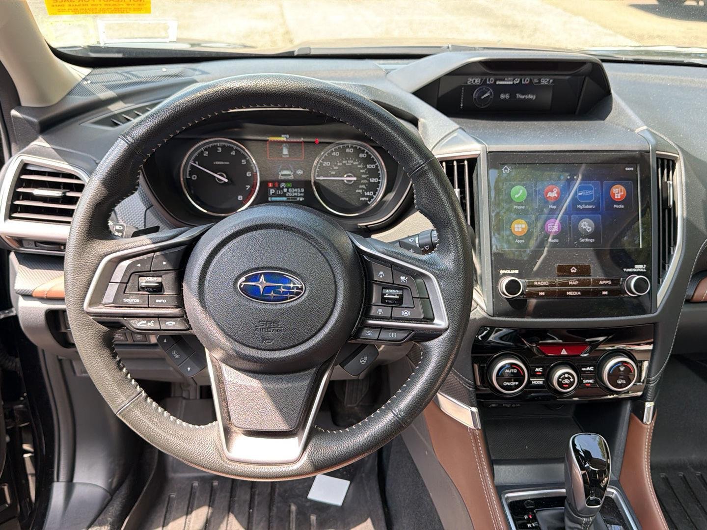 Used 2024 Crystal Black Silica Subaru Touring image 2