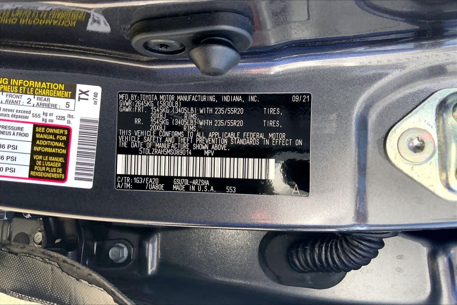 Used 2021 Magnetic Gray Metallic Toyota XSE image 30
