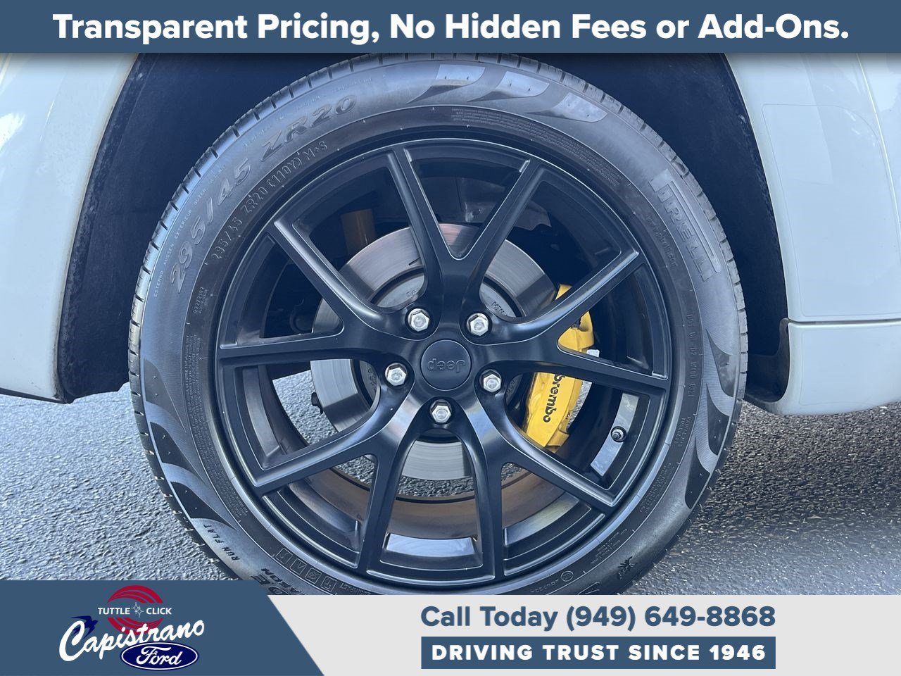 Used 2018 Bright White Clearcoat Jeep Trackhawk image 19