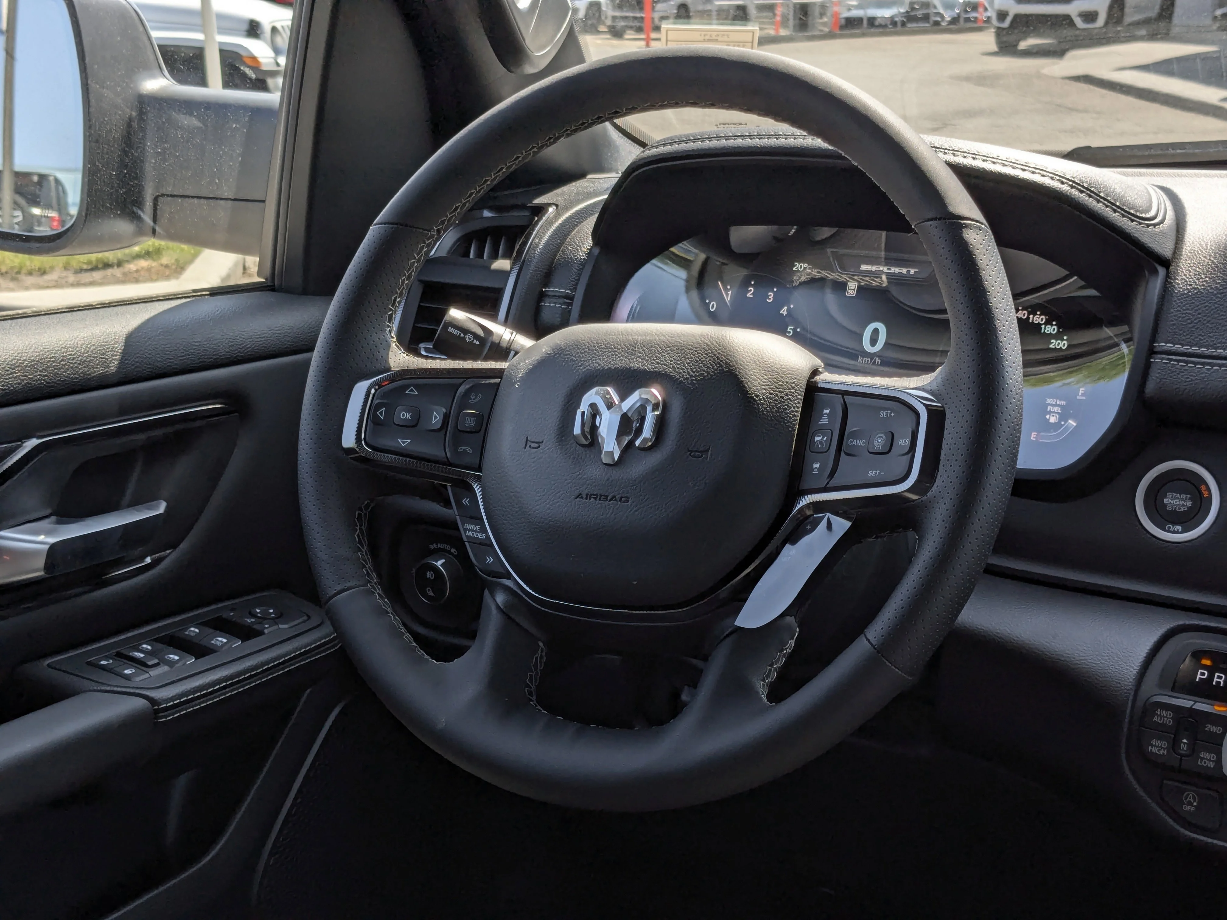 New 2026 White RAM Sport - 3.92 Rear Axle Ratio - Anti Spin Rear Diff - Sport Hood - Panoramic Sunroof & Tons More! image 16