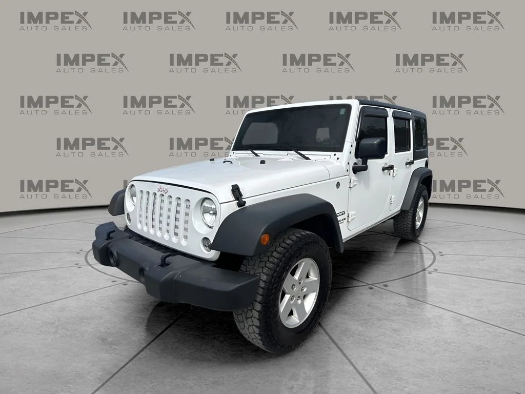 Used 2017 White Jeep Unlimited Sport image 1