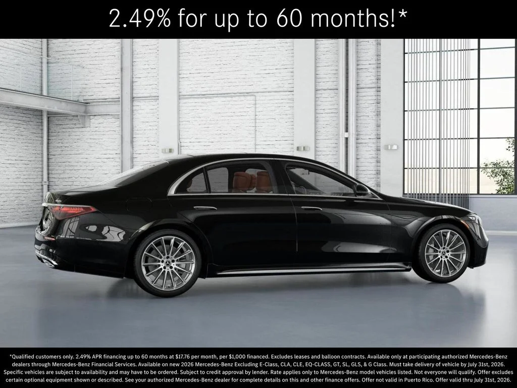 New 2026 Obsidian Black Metallic Mercedes-Benz S 580 image 18