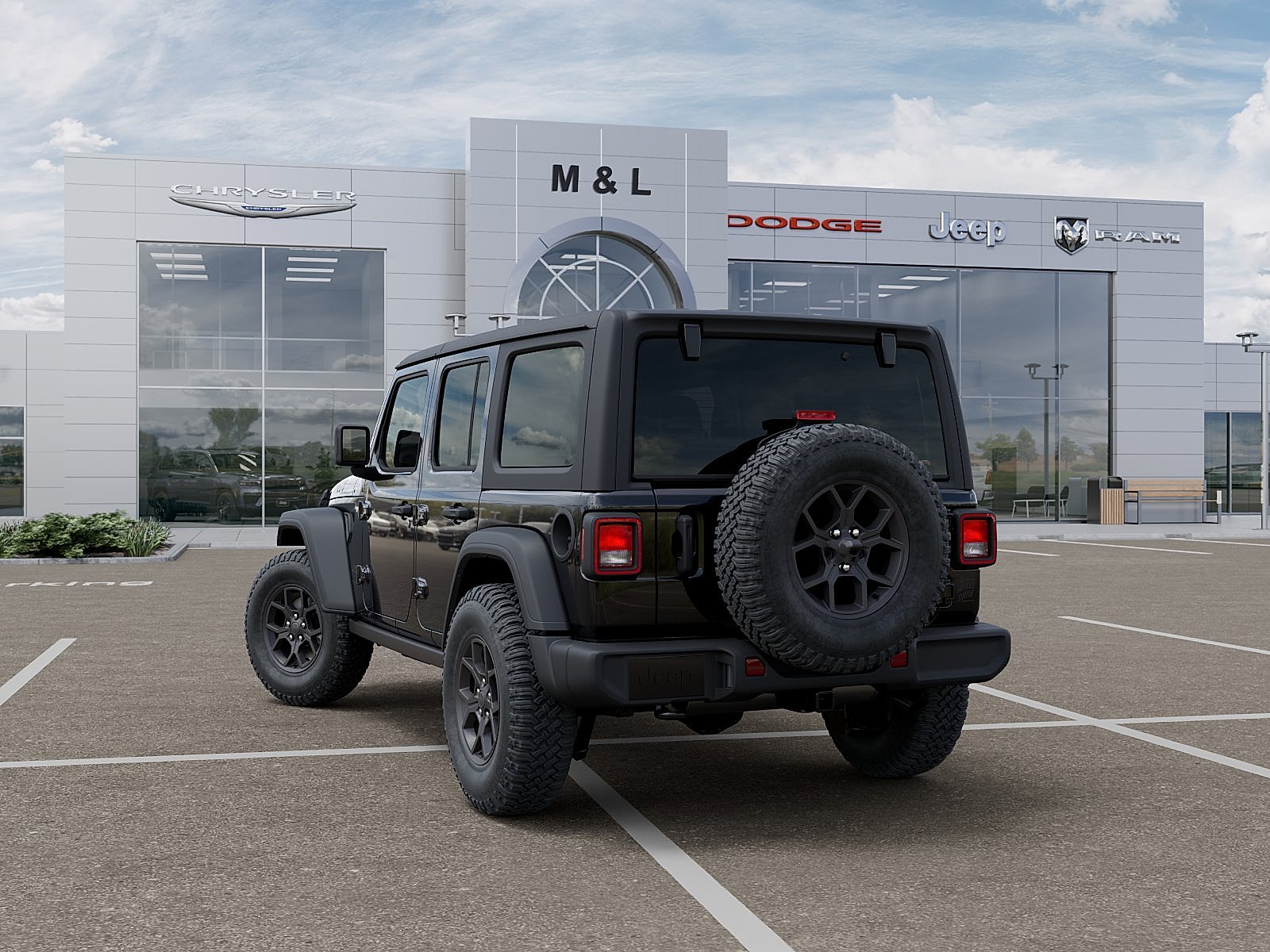 New 2026 Black Clearcoat Jeep 4-Door Willys 4x4 image 5