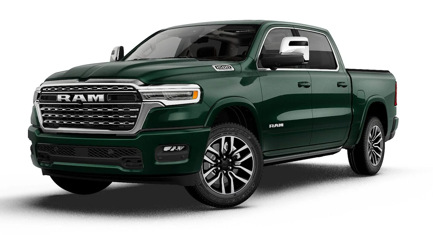 New 2027 Serrano-Green Metallic Exterior Paint RAM Longhorn image 13
